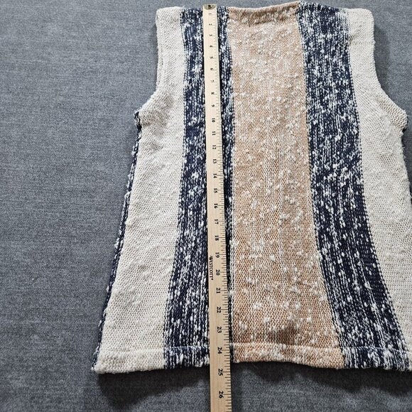 GG for Wintex Fashion Vest Women M Stripes Cotton Marled Y2K Streetwear Boho VTG - Picture 5 of 12